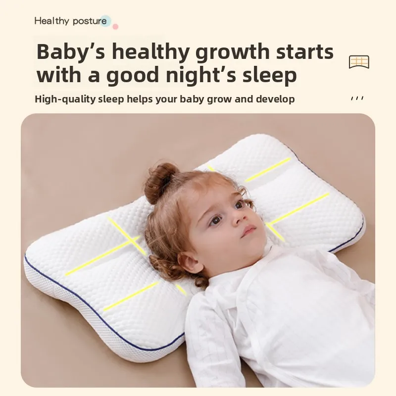 Almohada para Bebés de 1-3-8-16 Años, Protección para el Cuello, Almohadas Infantiles con Divisiones, Ropa de Cama para Guardería, Almohada para Dormir para Niños de Todas las Edades