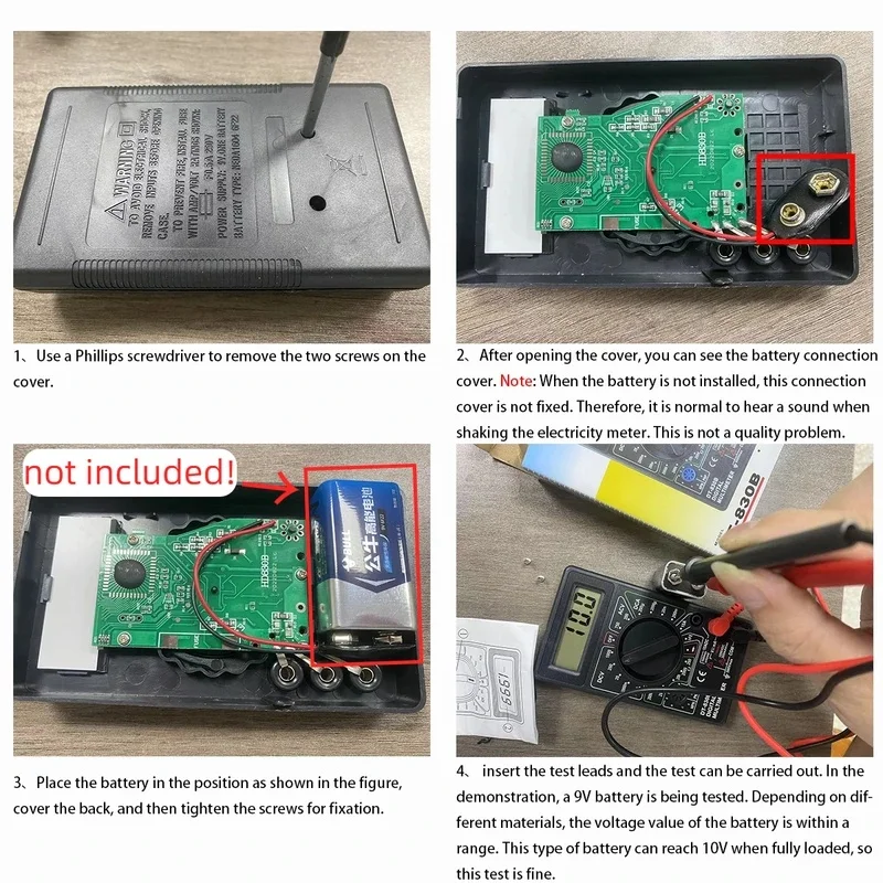 Multímetro Digital Mini DT830B, Voltímetro y Amperímetro de Mano, Herramienta de Reparación de Circuitos Eléctricos y Automotrices