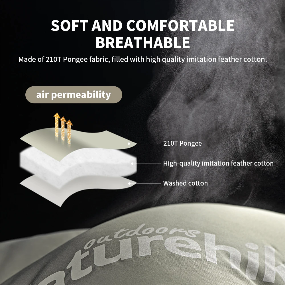 Naturehike M180 Saco de dormir Ultraligero Invierno Empalme Saco de dormir con capucha Camping al aire libre Impermeable Lavable a máquina 1 ℃ -12 ℃