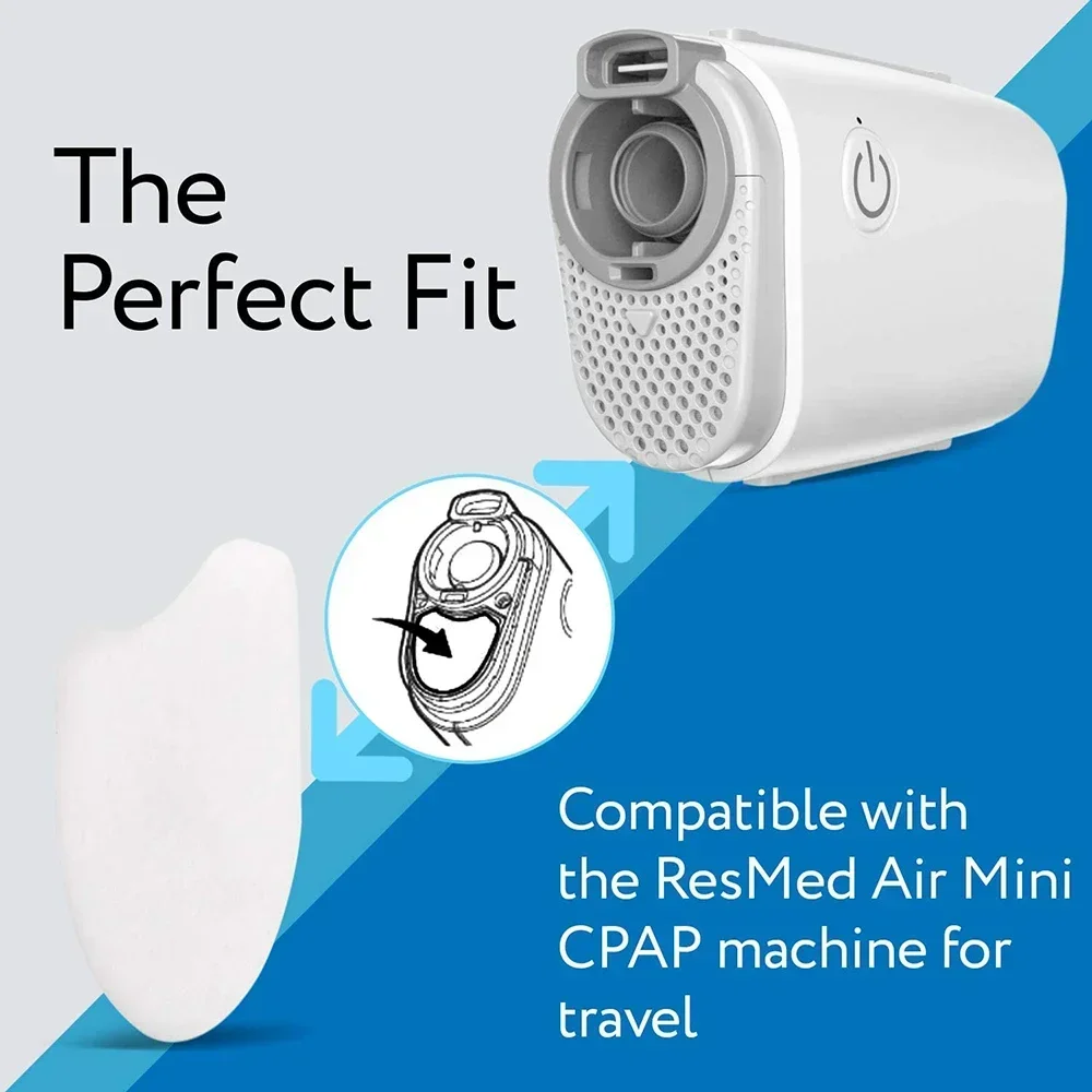 Filtro de repuesto para CPAP, compatible con dispositivos Air Mini, respirador de alta calidad, filtro hipoalergénico para CPAP ResMed AirMini.