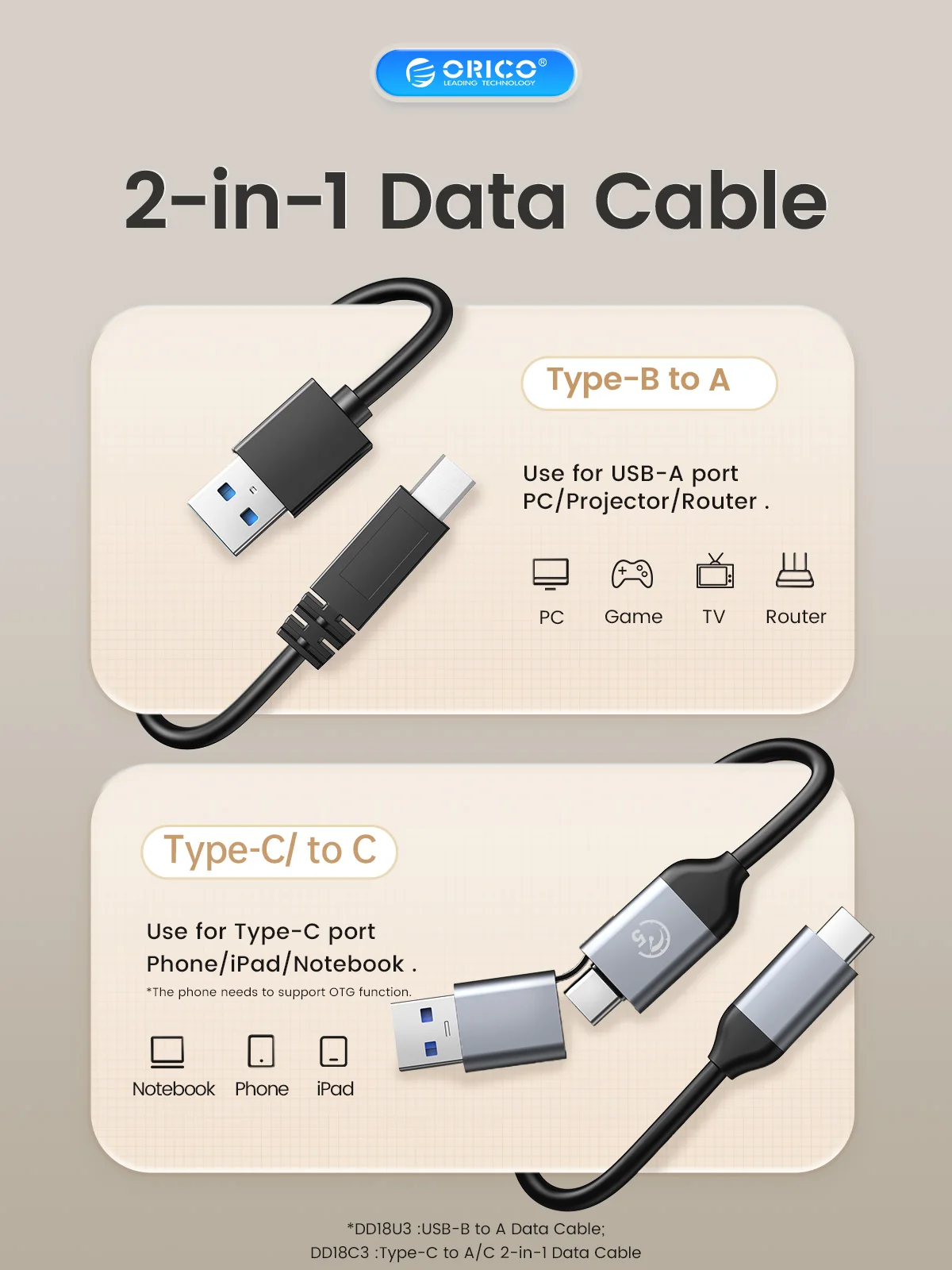 ORICO-estación de acoplamiento de disco duro SATA a USB3.0, carcasa para SSD de 2,5 "y 3,5", velocidad de 5Gbps, HDD