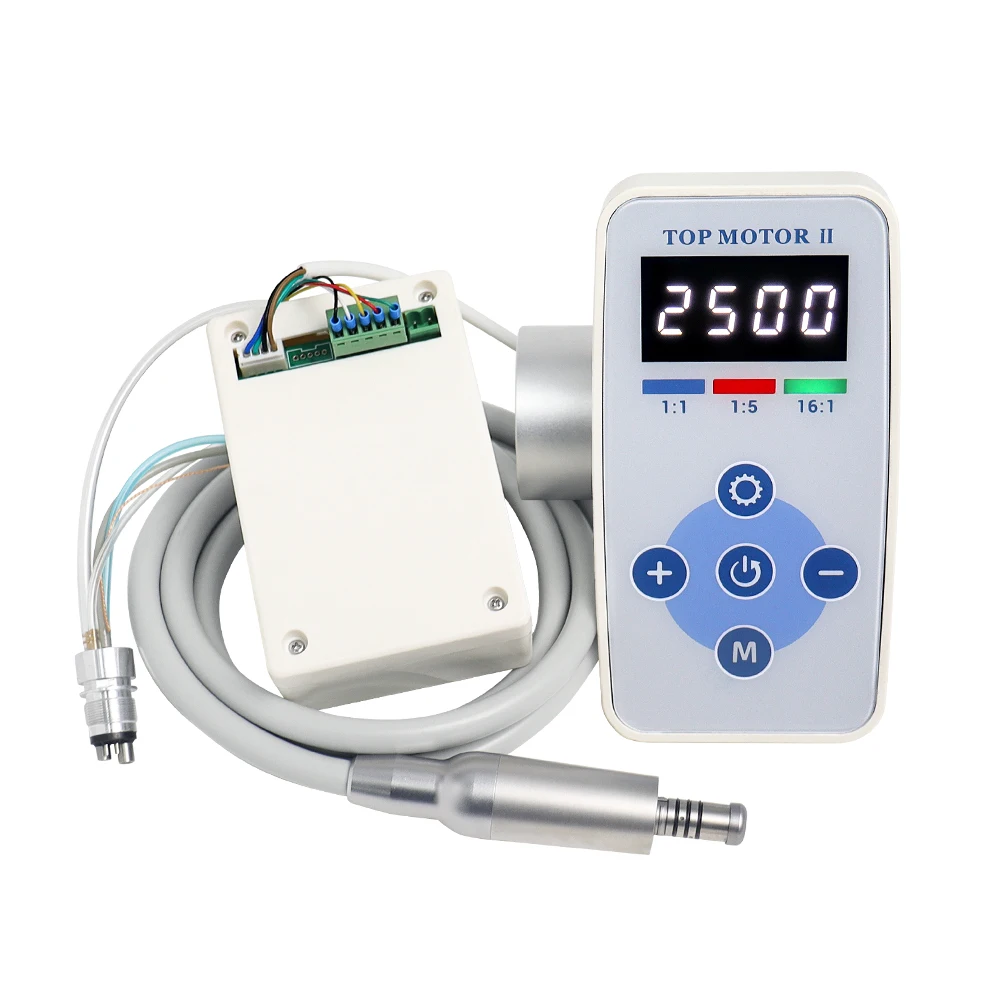 Micromotor LED sin Escobillas Azul para Odontología, Micromotor Eléctrico Integrado para Equipo de Dentista, Accesorios Profesionales para Odontología