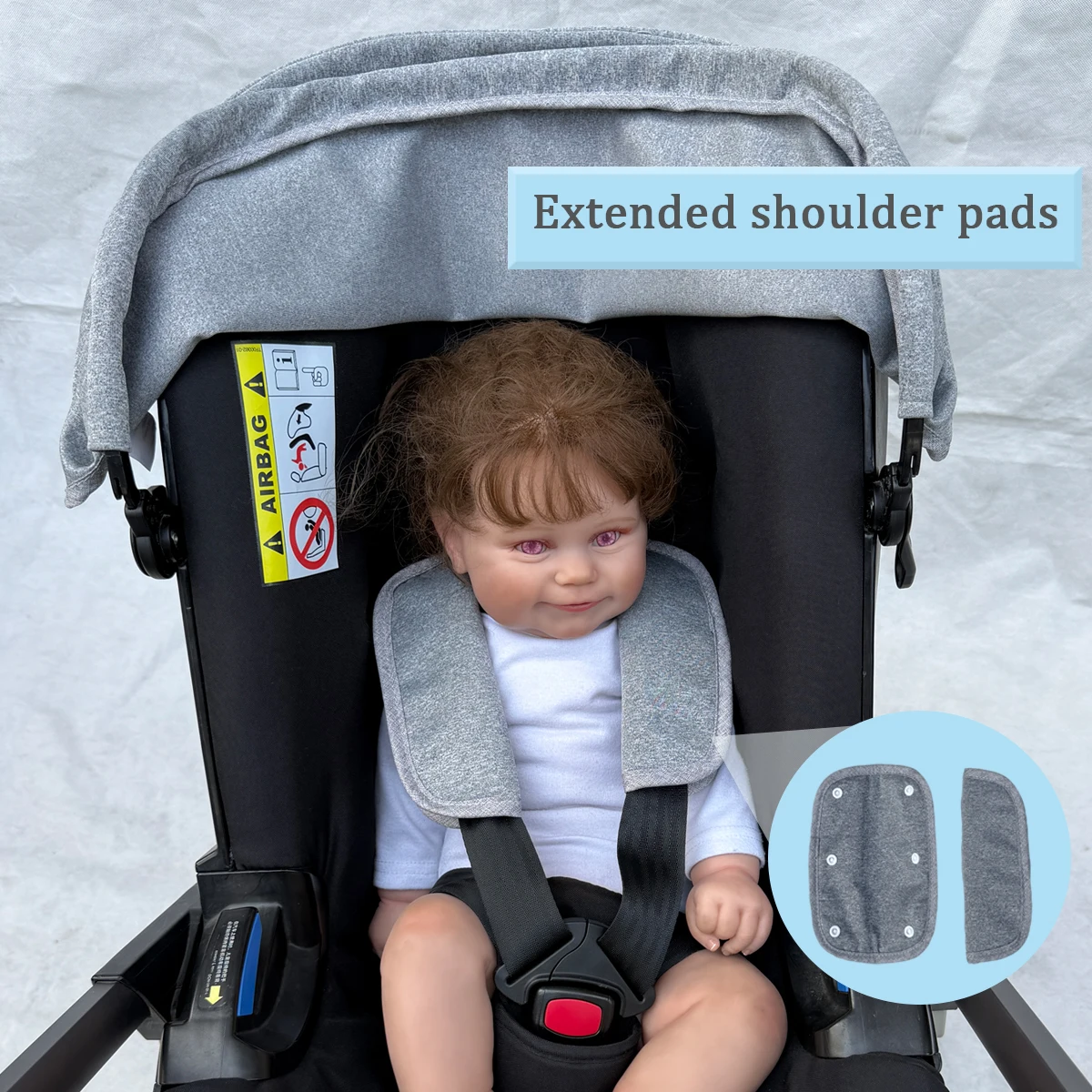 Capota de Repuesto para Cochecito Mom Tan Compatible con Sillas de Auto y Cochecitos Doona+ y Doona I - Tela Transpirable y Resistente