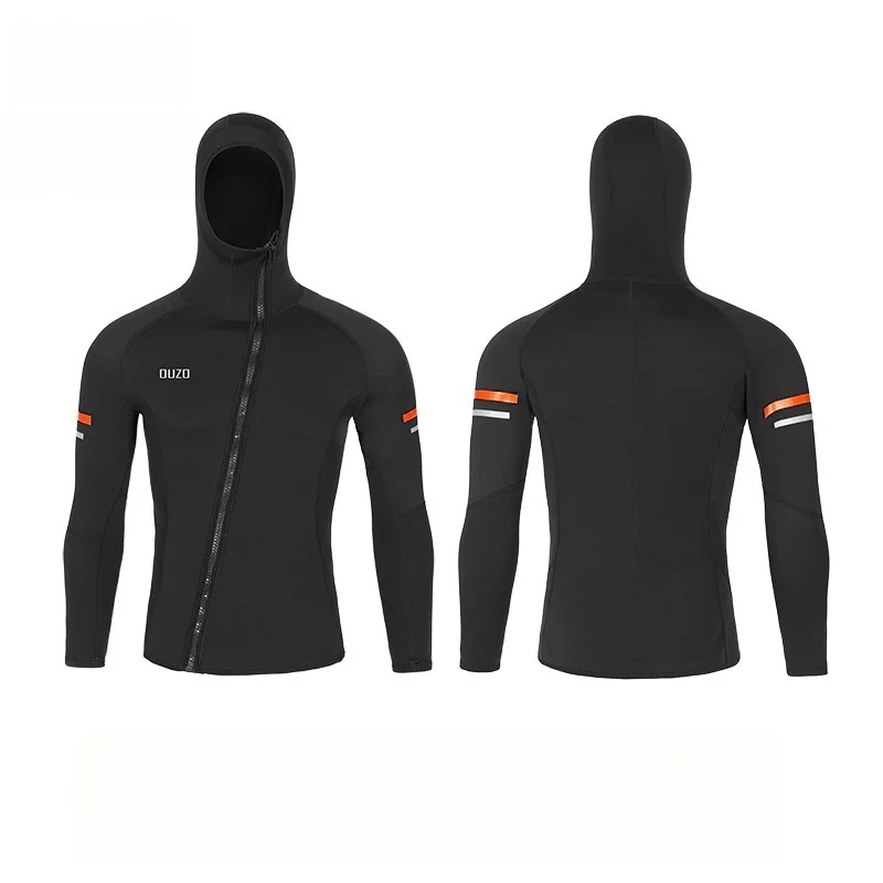 Traje de Neopreno de 1.5mm para Hombre y Mujer, Traje de Buceo de Manga Larga con Cremallera Frontal para Pesca Submarina, Natación y Surf