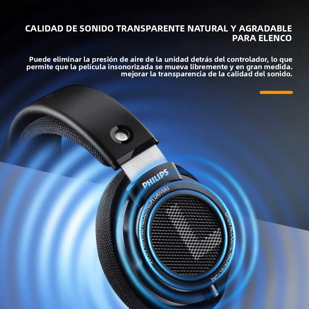 Philips SHP9500 auriculares con cable montados en la cabeza auriculares estéreo HiFi Monitor clase música auriculares juego de deportes electrónicos auriculares universales