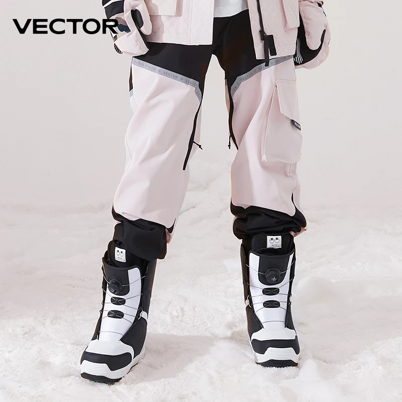 Pantalones de esquí de Invierno para mujer, pantalón de alta calidad a prueba de viento, impermeable, cálido, para nieve, esquí, snowboard, haz de empalme