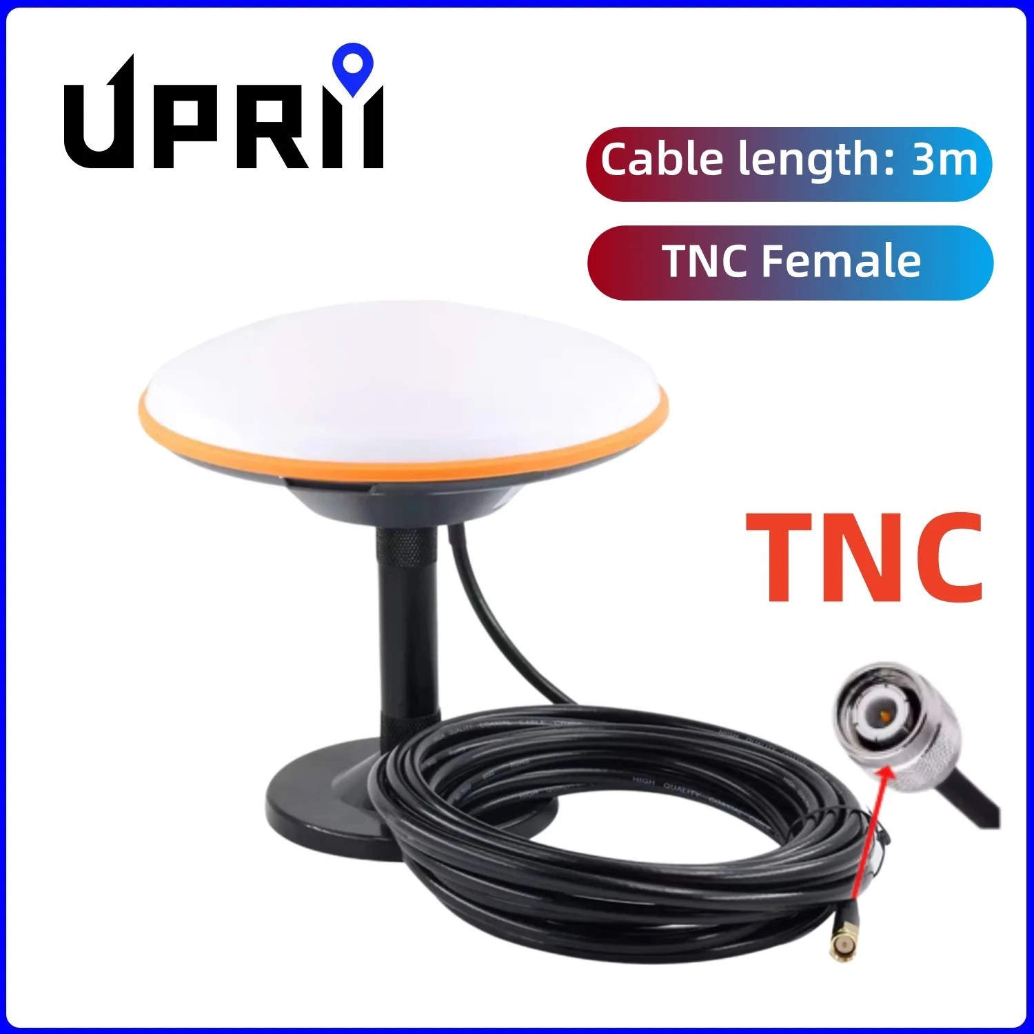 Antena de Topografía GNSS RTK de Alta Precisión para Agricultura, GPS L1 L2 L5, Galileo, Glonass, Banda L