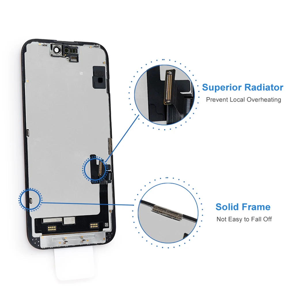 A3090 A2846 A3089 A3092 100% Lcd Premium probado para iPhone 15 nueva pantalla táctil con pantalla táctil 3D reemplazo de fábrica
