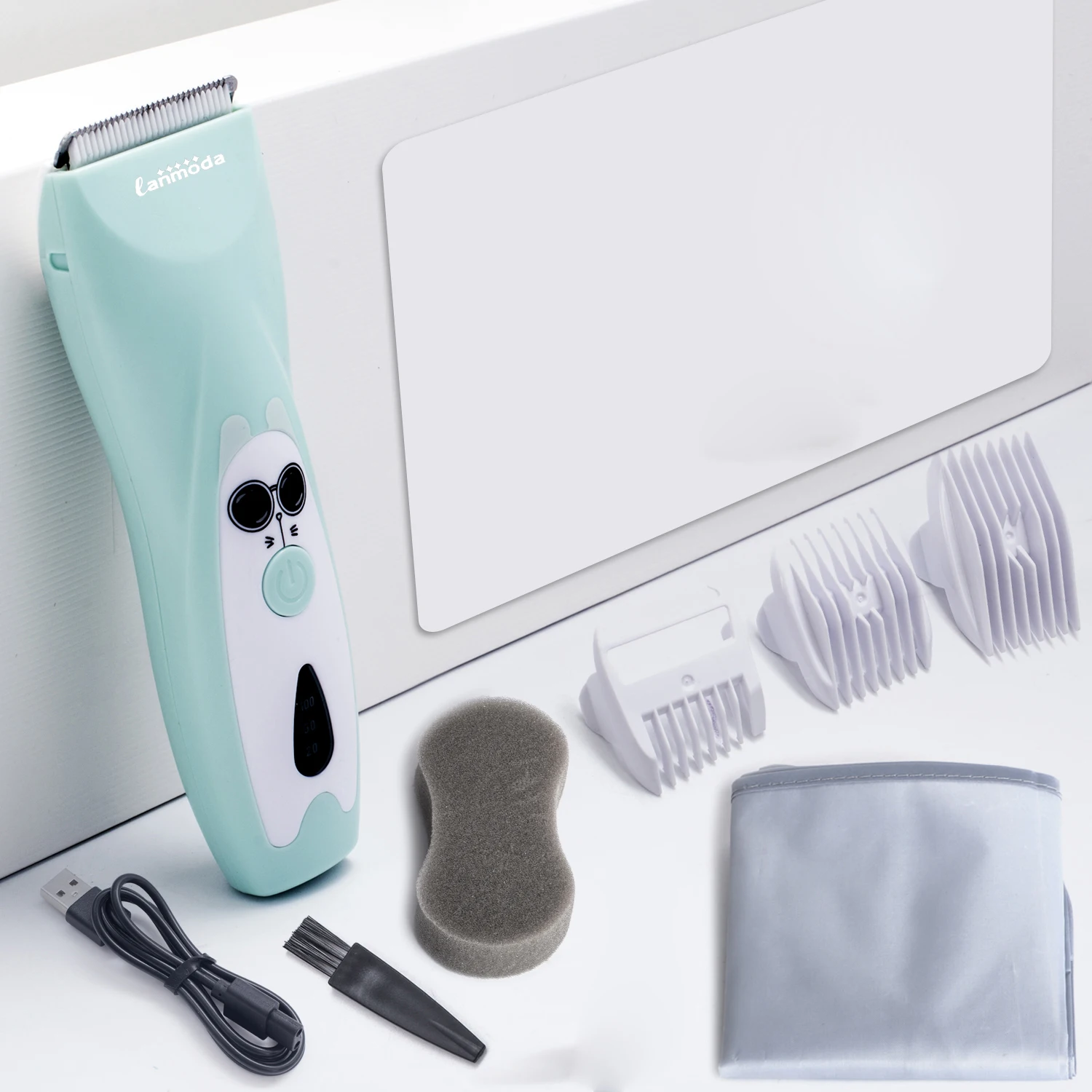 Cortadora de Pelo para Bebés, Silenciosa, Eléctrica, Recargable, Recortadora para Niños, Afeitadora, Máquina de Corte de Pelo, Cuchilla de Cerámica, Impermeable