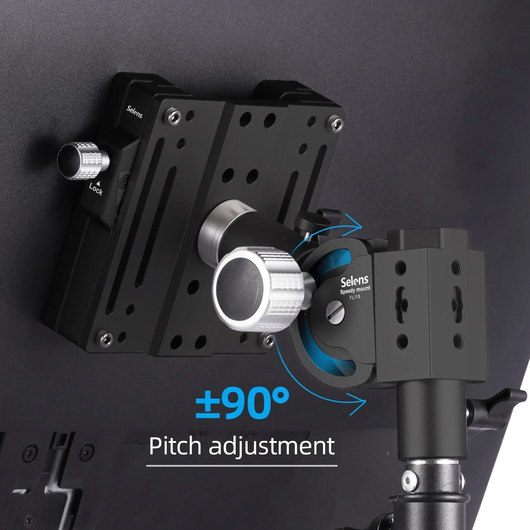 Base Universal Ajustable Selens con Rotación de 360 Grados, Soporte Desmontable, Placa de Liberación Rápida, Accesorios de Fotografía