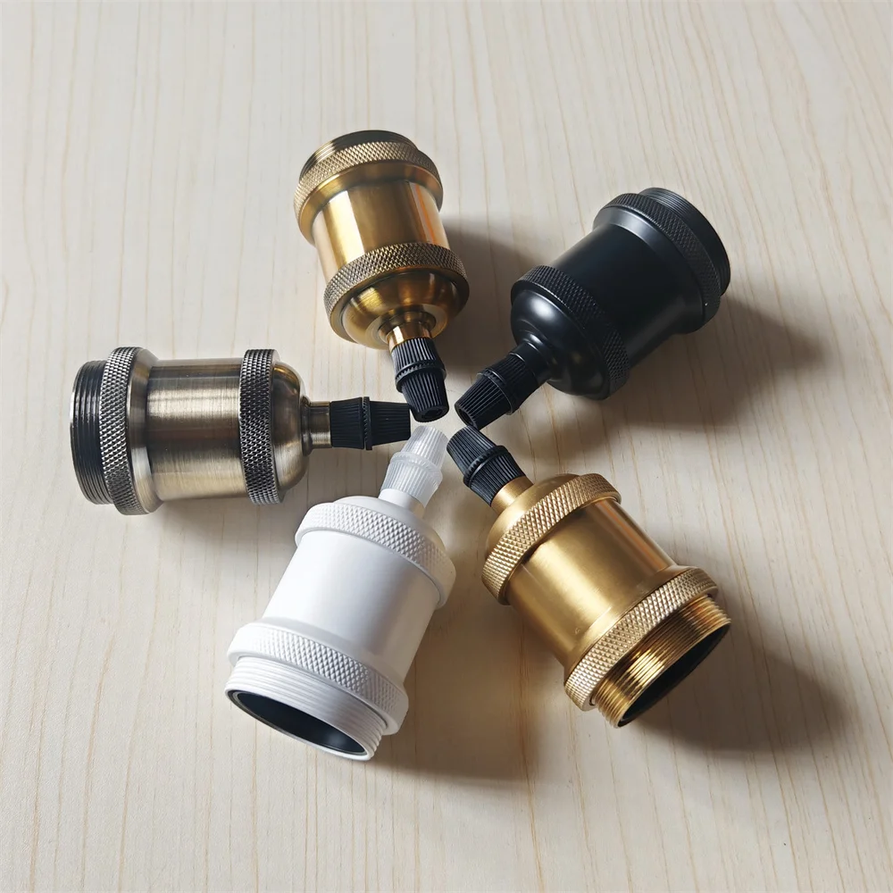 Portalámparas de tornillo Edison Vintage, base de bombilla E27, 90-265V, lámpara colgante Industrial para decoración del hogar