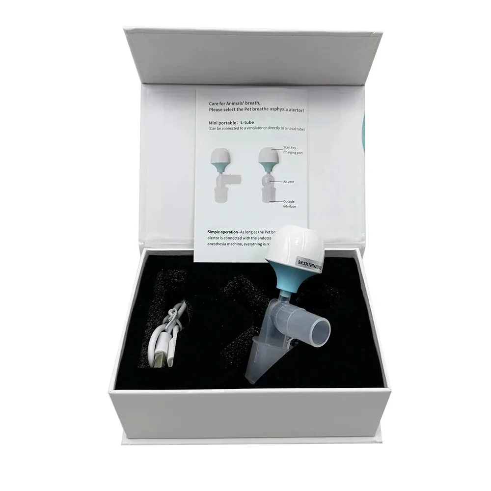 Alarma de Asfixia para Mascotas, Sensor de Apnea, Monitor para Animales, Gatos y Perros, Alarma de Apnea, Monitor de Respiración para Anestesia, Equipo para Clínica Veterinaria