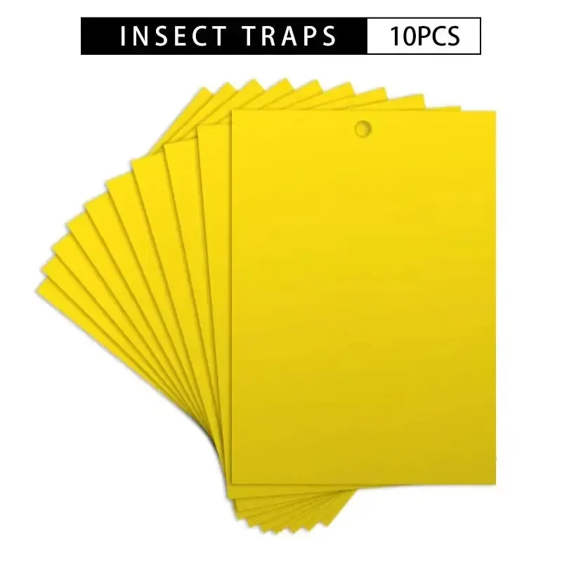 10 unids/set trampas para insectos de tablero de moscas y limo de frutas, huerto de frutas, jardín de melones, granja, trampas para insectos domésticas