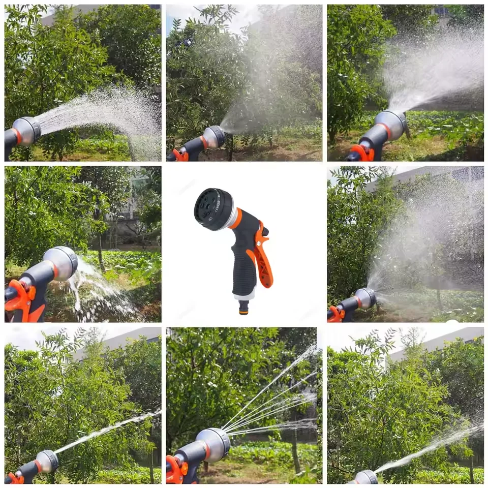 Spray de riego para el hogar, juego de pistola pulverizadora de jardín de alta presión, aspersor de lavado de coches en el suelo para riego de jardín