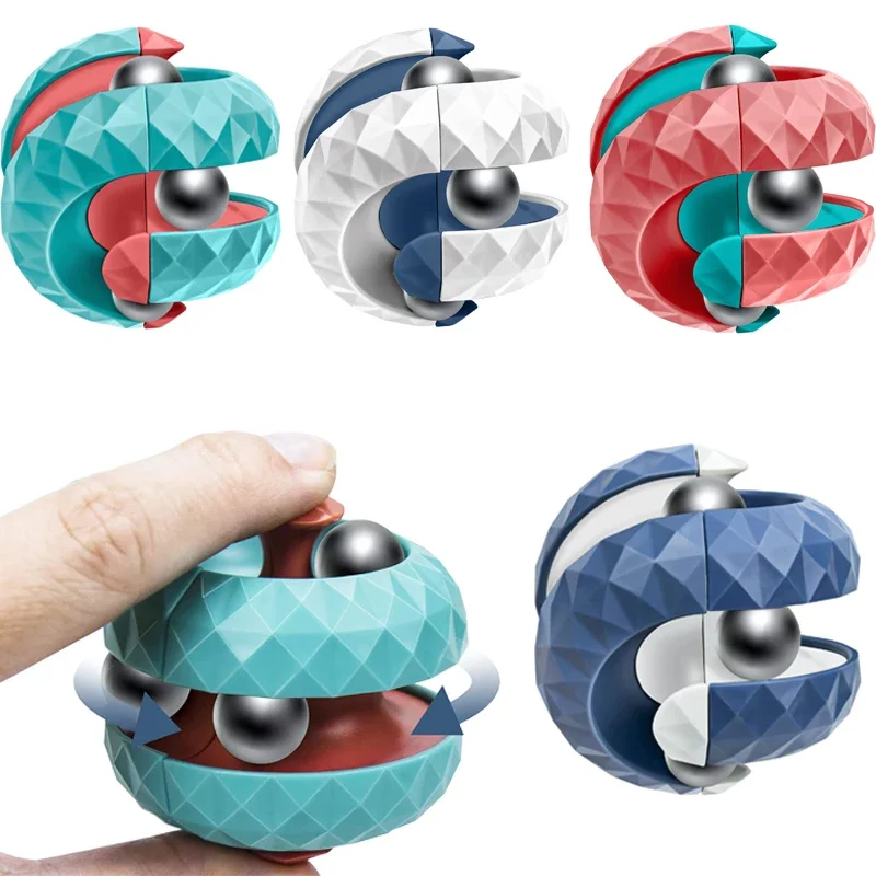 Juguete de Descompresión para Niños, Cubo Orbital Antiestrés, Juguetes Sensoriales, Juguetes Fidget para Niños, Spinner, Regalos para Niños, Entrenamiento de Concentración
