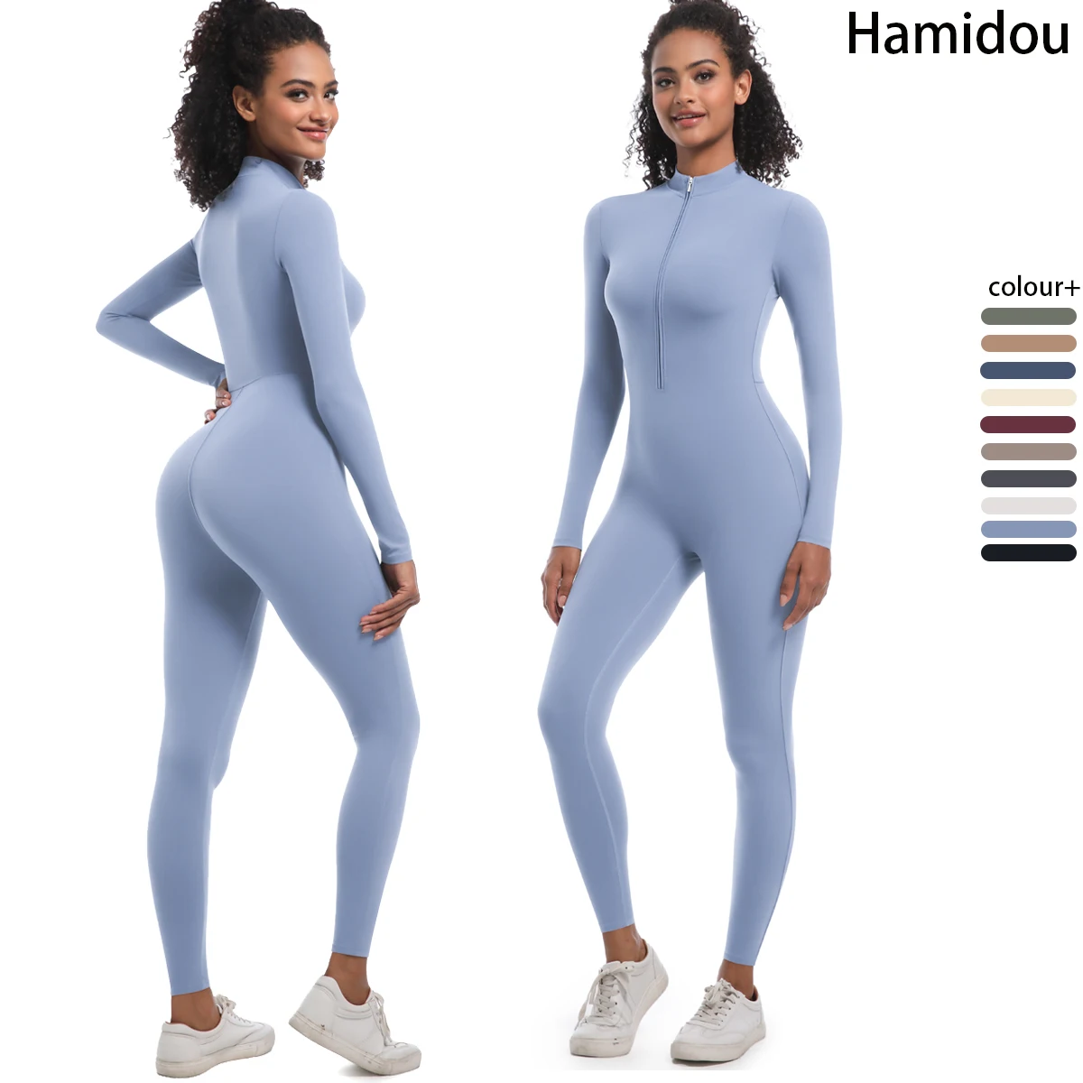 Mono deportivo para mujer, ropa moldeadora sin costuras, ajustado, mono deportivo de manga larga, traje deportivo para Fitness, traje de Yoga
