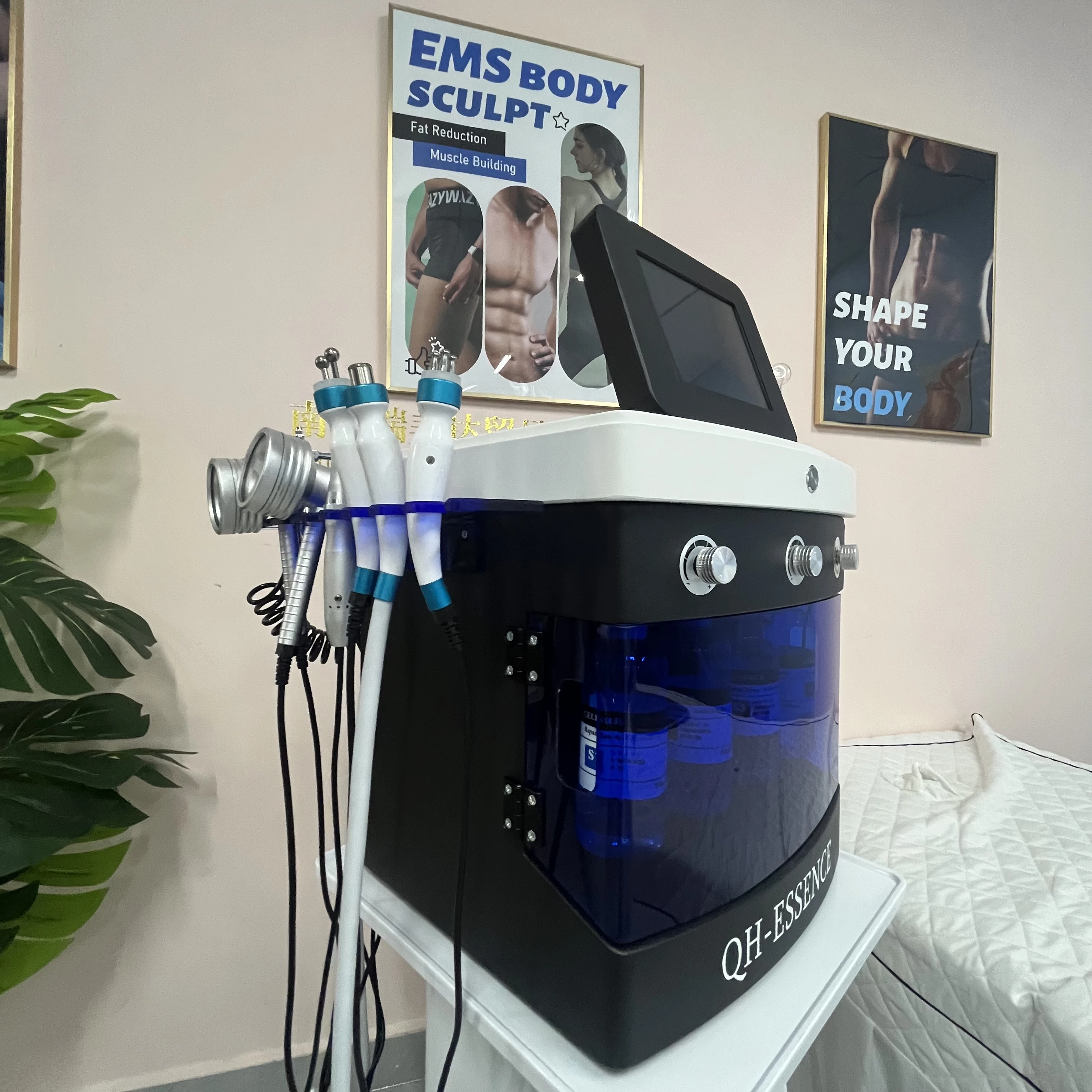 Máquina Profesional 14 en 1 para el Cuidado de la Piel, Limpieza Profunda, Eliminación de Puntos Negros, Reafirmación de la Piel, Aclaramiento, Dispositivo para Reducir Poros
