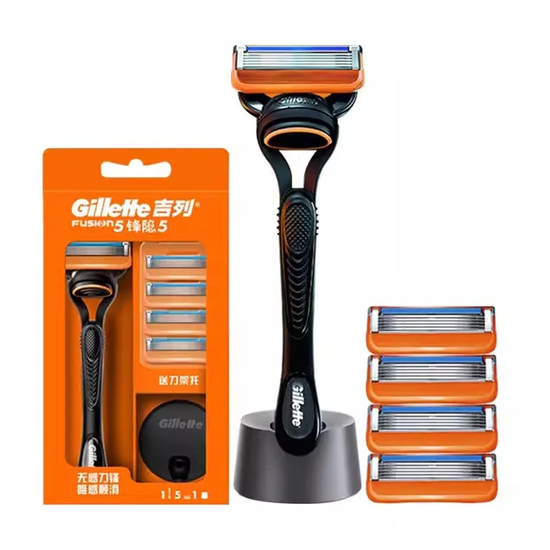 Gillette Fusion 5 Razor Máquina de afeitar con cuchillas de 5 capas para hombres Cuchillas afiladas Maquinilla de afeitar para hombres