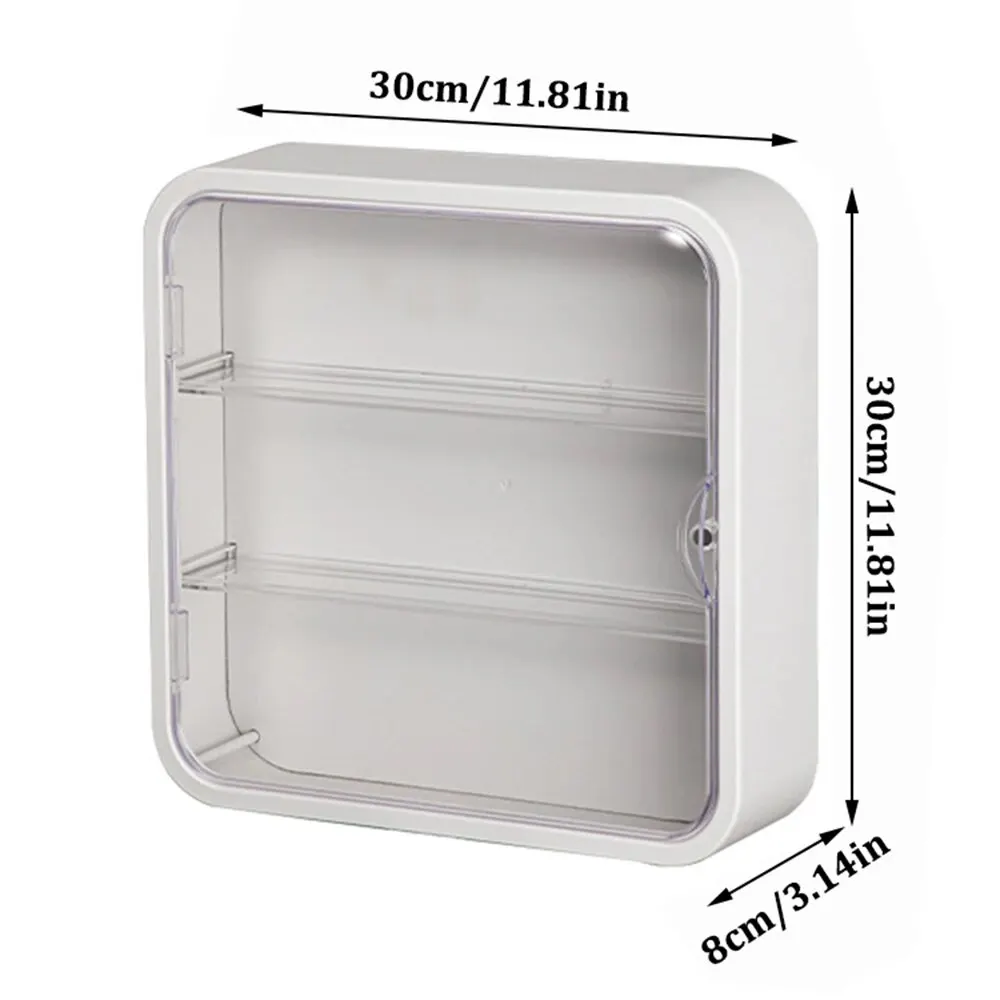 Caja ciega para muñecas montada en la pared, estante de exhibición de almacenamiento, vitrina de figuras de succión magnética, caja ciega para muñecas a prueba de polvo, caja de almacenamiento