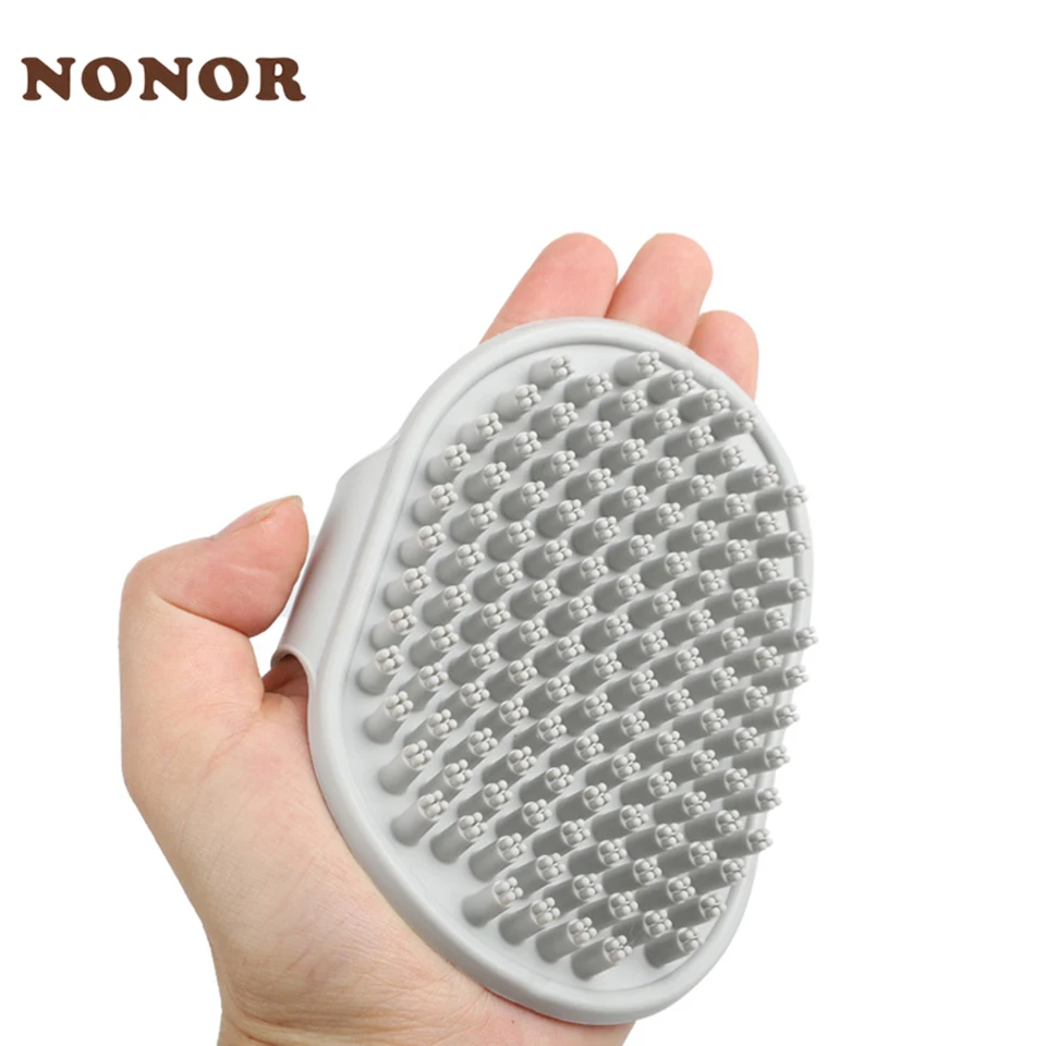 NONOR-guante de aseo para perros y mascotas, cepillo para gatos, peine, guantes para el pelo, suministros de limpieza para el baño, peines para animales