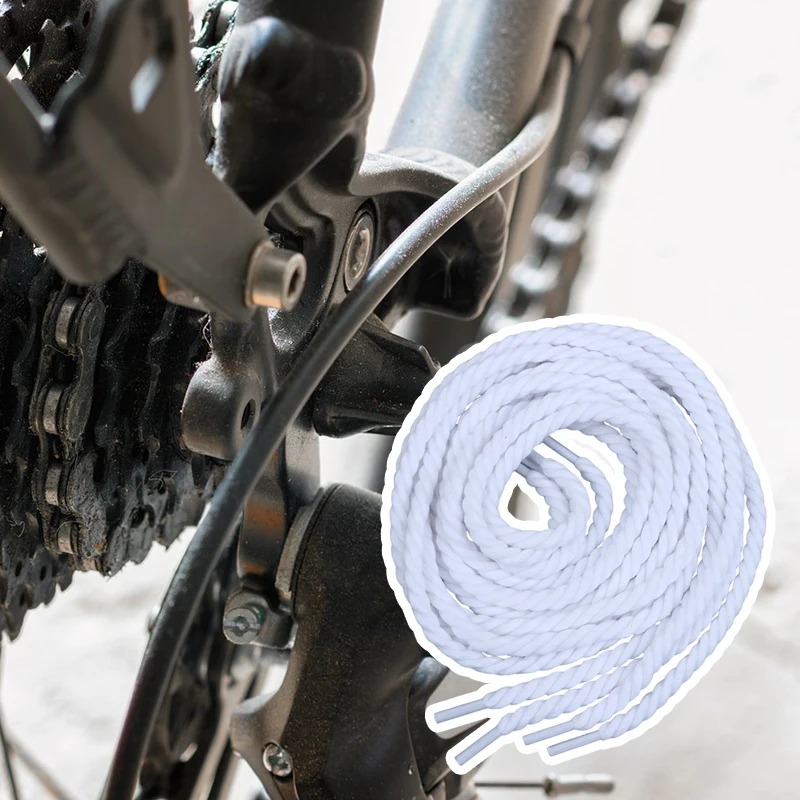 Cuerda de algodón para limpieza de cassette de bicicleta, limpiador de rueda guía y volante, hilo de limpieza de engranajes, cordón de limpieza - ¡Gran oferta!