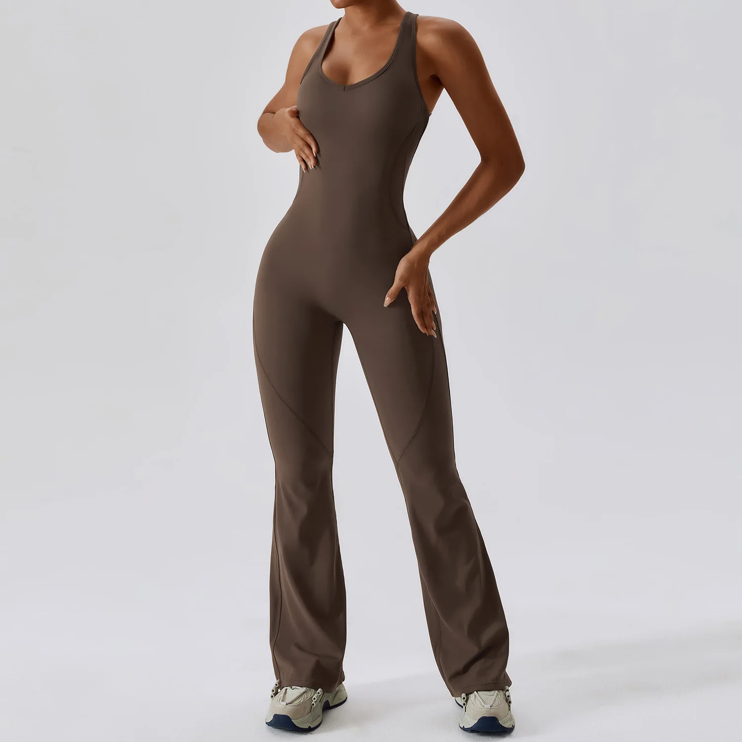 Traje de entrenamiento de Yoga para mujer, ropa deportiva, conjunto de gimnasio para mujer, 1 Uds., mono deportivo, peleles de Fitness, monos elásticos de entrenamiento con realce para mujer