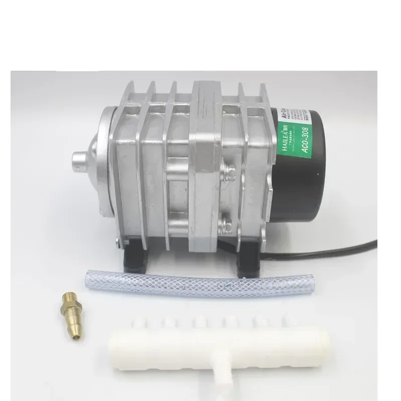 220V Hailea ACO-208 308 318 compresor de aire electromagnético portátil koi pecera burbuja acuario bomba de aire estanque aireador