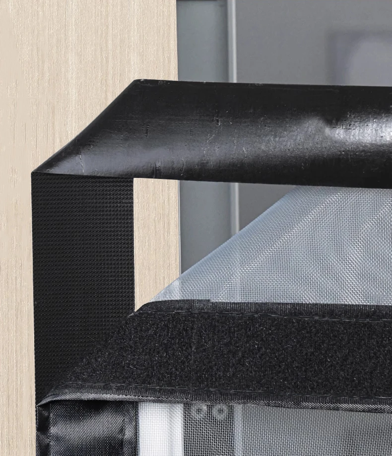 Mosquitera magnética para puerta, tamaño personalizado, cortina antimosquitos, cierre automático, malla invisible para cocina, sala de estar interior