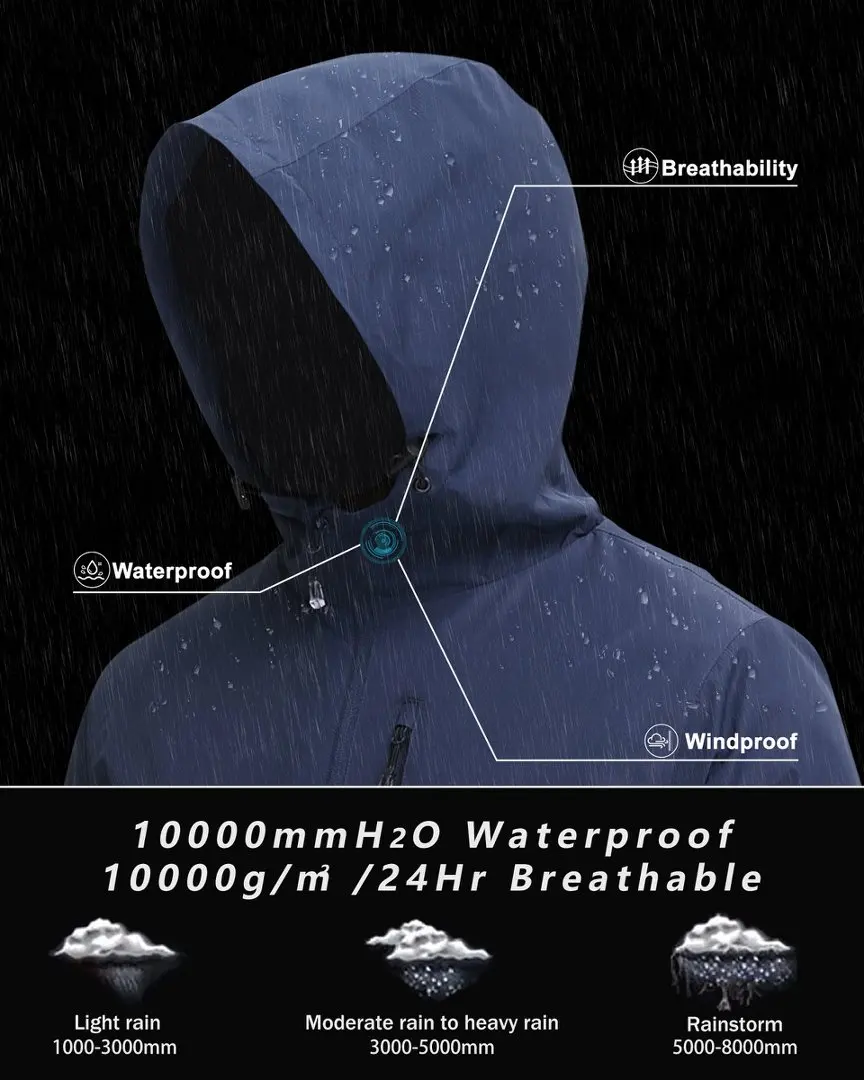 Rompevientos para hombre, chaqueta al aire libre, montañismo, viaje, impermeable, chaqueta con capucha, abrigo deportivo para correr, prendas de vestir finas