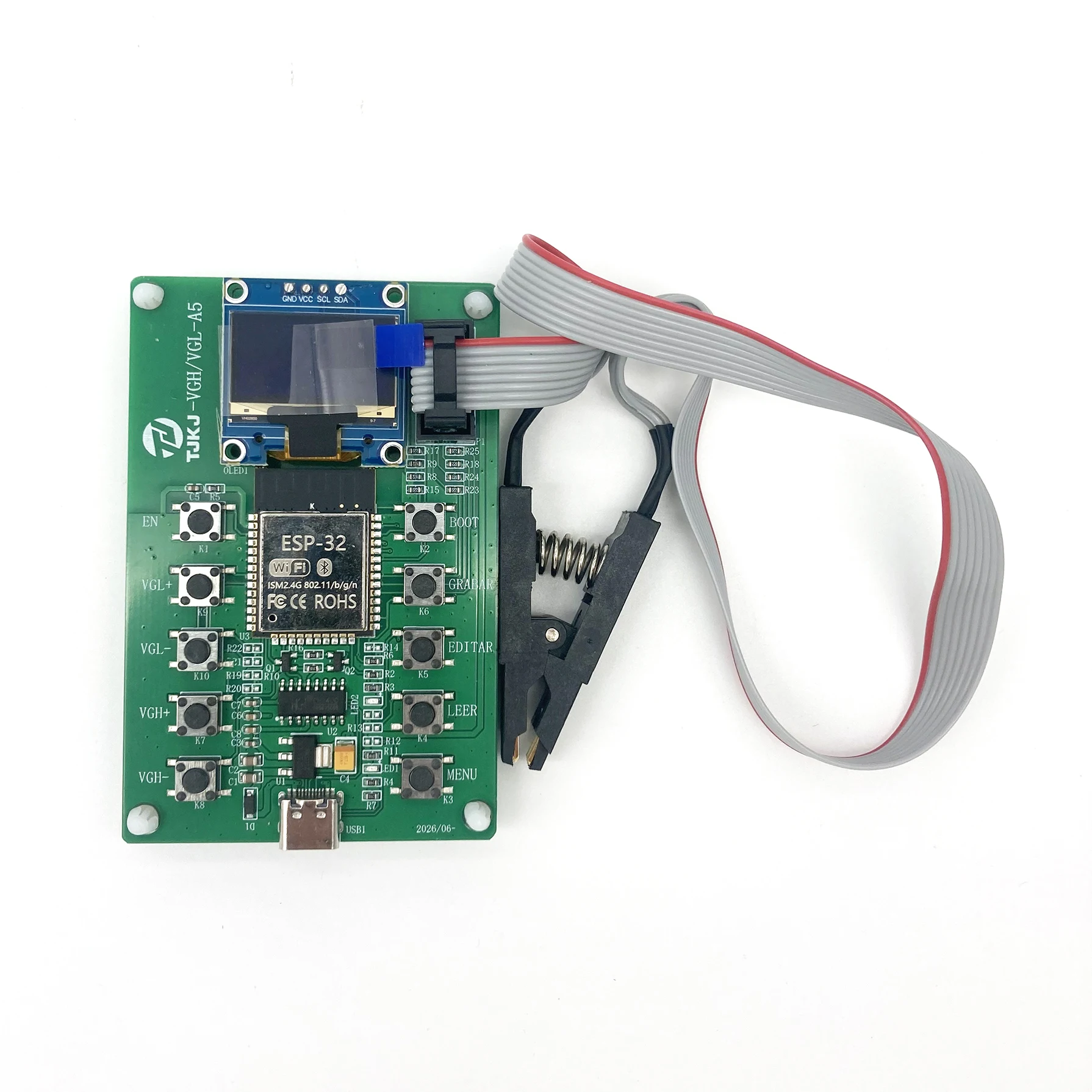 Programador de Voltaje TU KU MU BU NU AU CU DU VGH VGL, Placa TCON para TV, Reparación de Pantalla, Módulo Ajustador de Voltaje CC