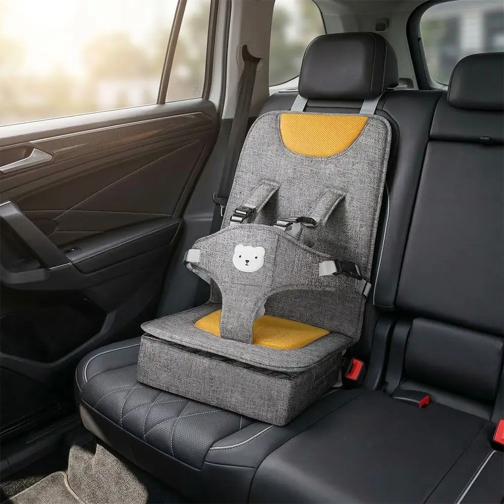 Asiento de Bebé Portátil de Diseño Sencillo y Seguro, Fácil de Usar, Ideal para Viajes, Asiento Infantil Plegable con Cojín de Soporte, Elevador Infantil para Niños