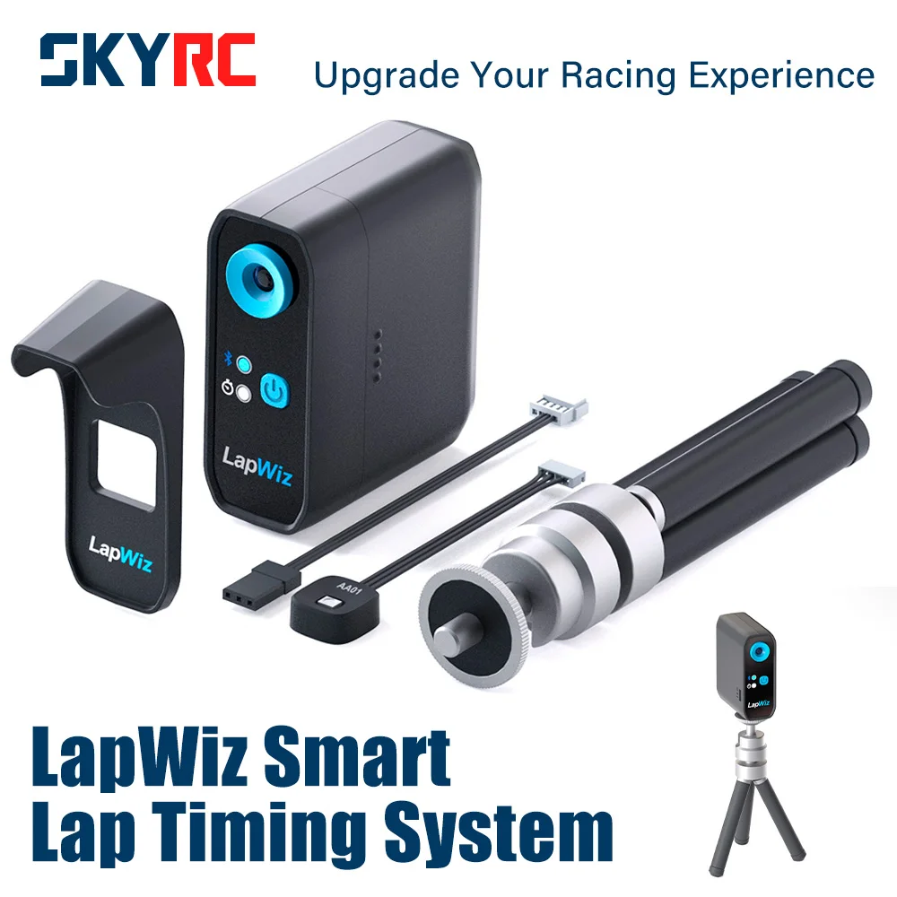 SKYRC LapWiz IR RC Lap Timer con Gestión de Identificación de Múltiples Vehículos, Pantalla y Transmisión OTA para Carreras RC Mini-Z 1/10