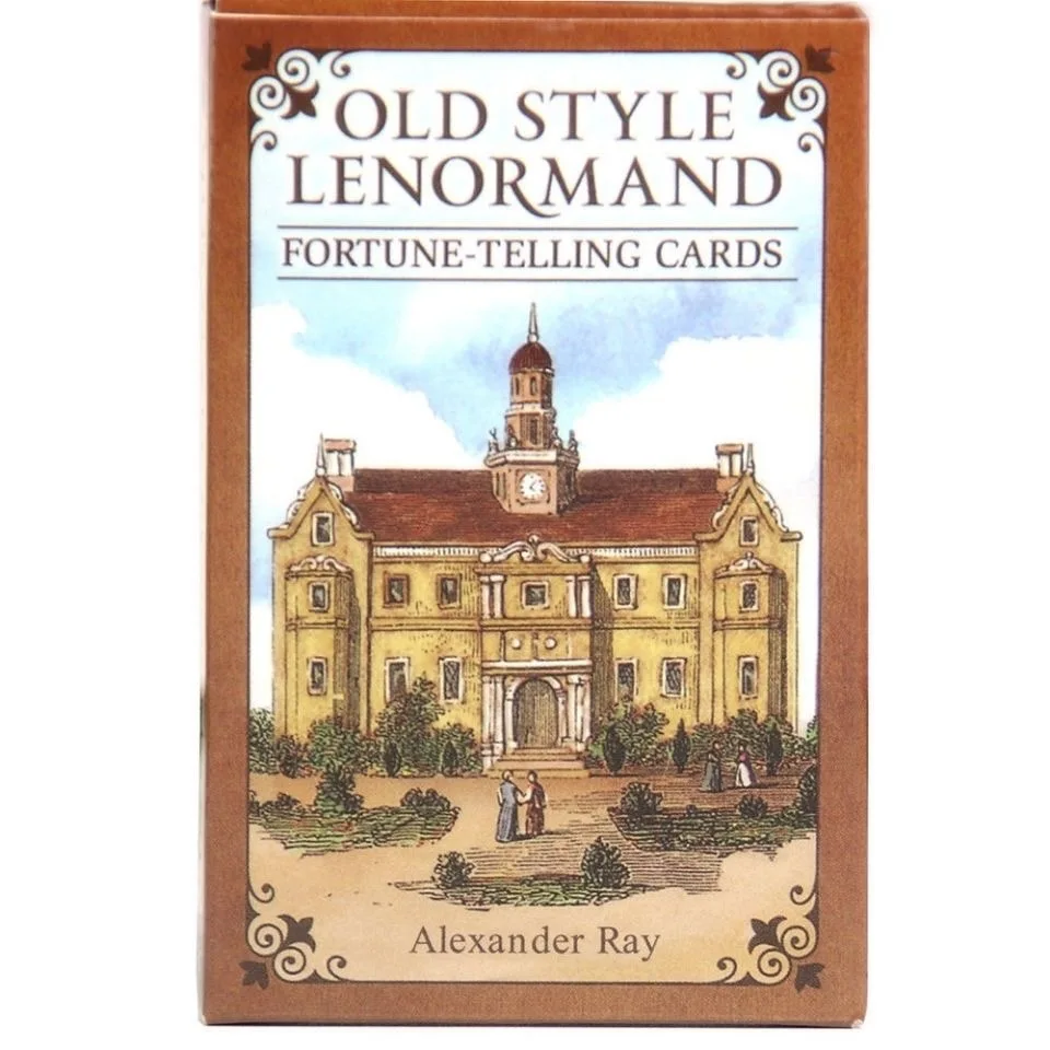 Cartas de adivinación Lenormand de estilo antiguo, versión en inglés, 38 cartas de oráculo, juegos de mesa de adivinación, cartas de juego