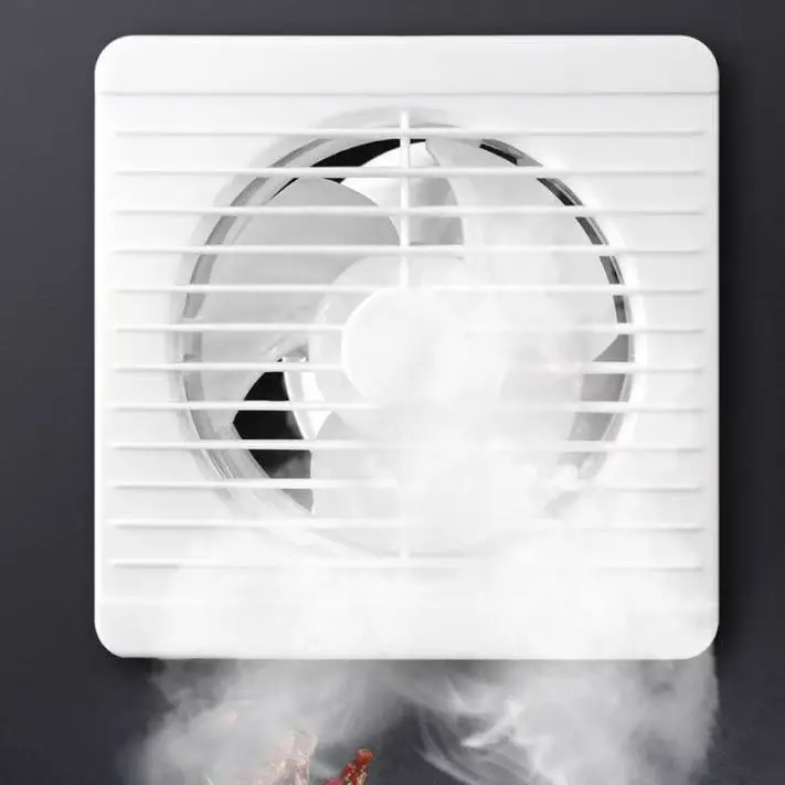 220V 4 pulgadas 6 pulgadas 8 pulgadas colgante de pared Ventilador blanco pequeño Extractor Extractor de aire inodoro baño Cocina Ventilador