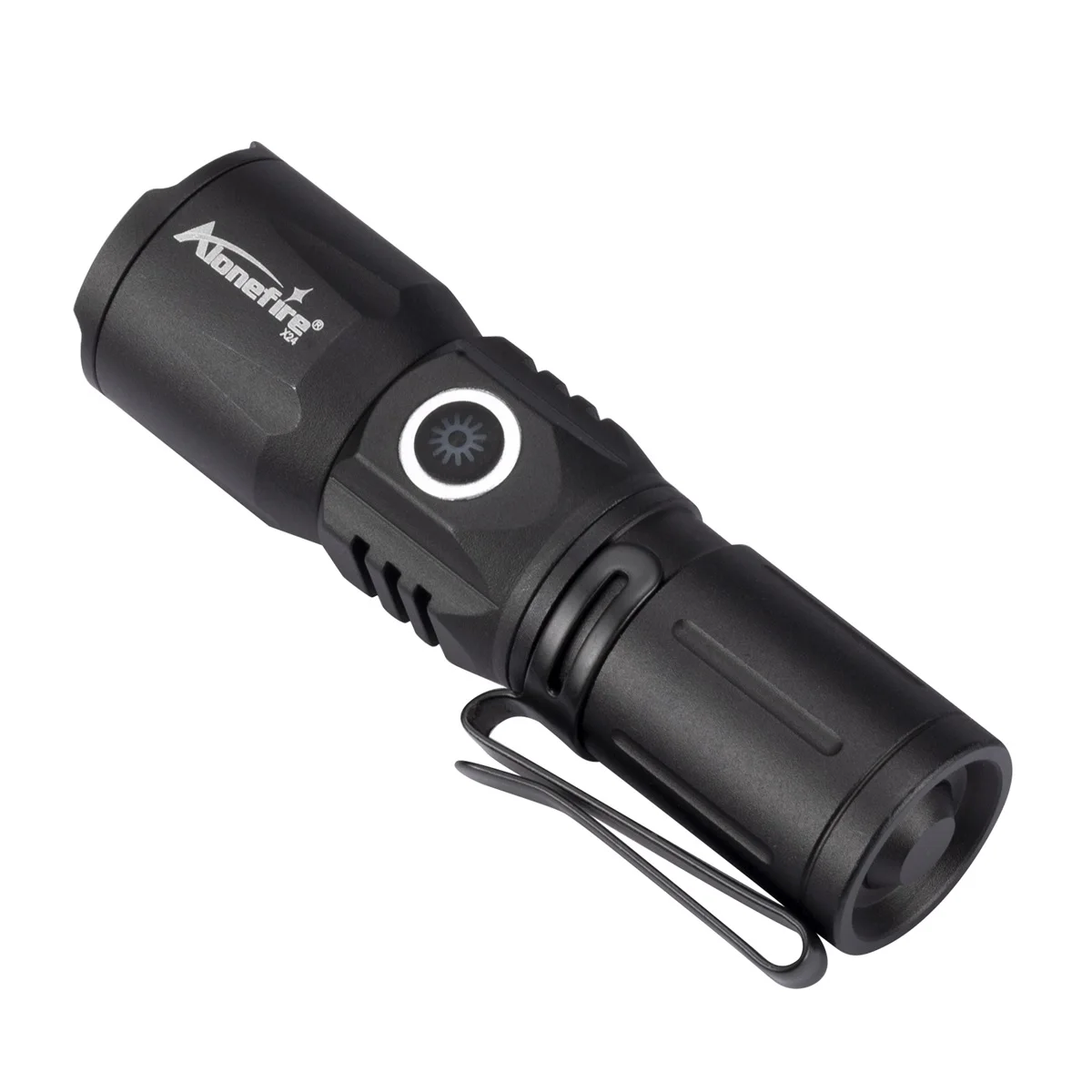 Zoom luz de haz blanco Mini linterna de larga distancia tipo C Usb recargable antorcha de bolsillo portátil hogar al aire libre batería 16340
