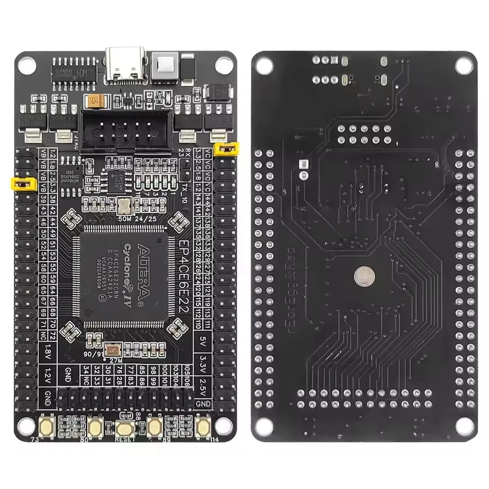 Placa de Desarrollo FPGA Altera Cyclone IV EP4CE6E22C8N con Puerto JTAG de 88x51mm para Aprender Verilog Intel