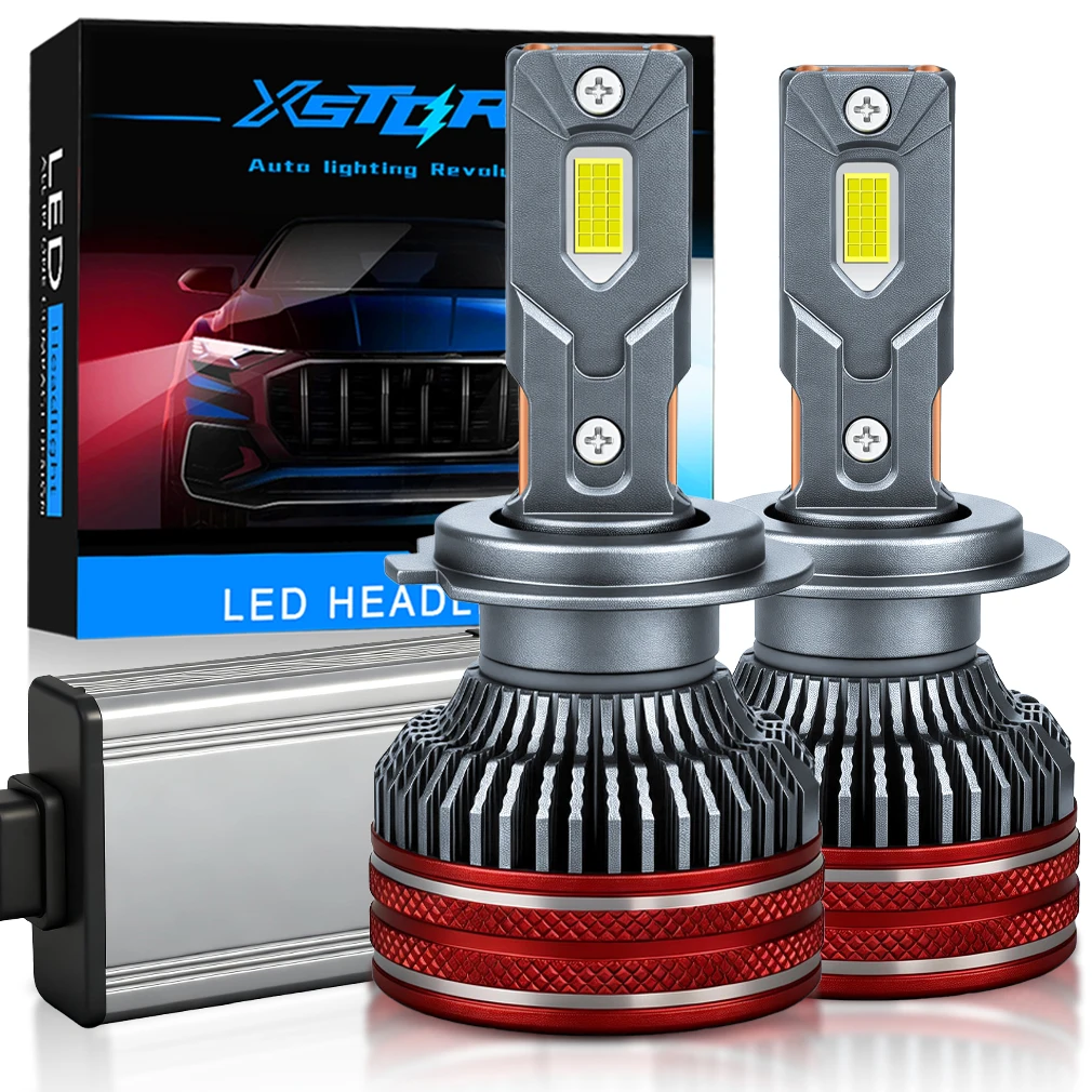 XSTORM faro de coche H1 H4 H7 LED H8 H11 9005 HB3 9006 HB4 9012 Hir2 bombilla Led Canbus luz Kit de automóvil H7 Turbo lámpara antiniebla de coche