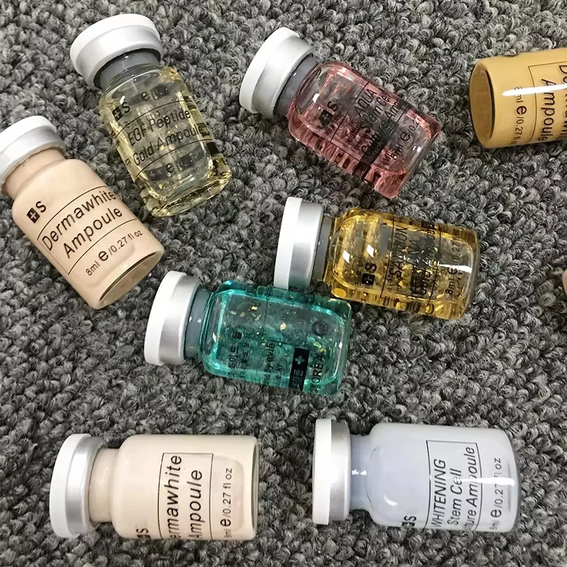 Kit de Ampollas de Crema BB Coreana de 8ml, Crema Hidratante con Ácido Hialurónico, Base de Maquillaje para Hombres y Mujeres, Cuidado de la Piel