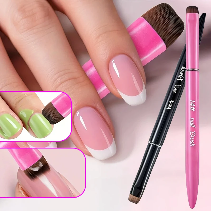 Nuevo cepillo para uñas francesas 3 en 1, con cabezal multifunción - cepillo fino para uñas, adecuado para uñas de gel y acrílico, limpieza precisa.