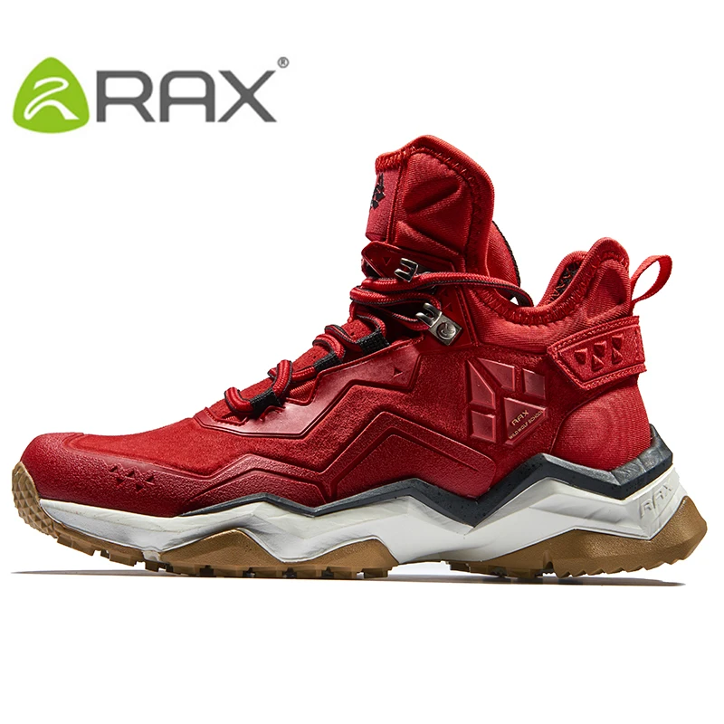 RAX-zapatos de senderismo impermeables para hombre y mujer, zapatillas de deporte de cuero para exteriores, botas de Trekking, senderismo, Camping, escalada, caza