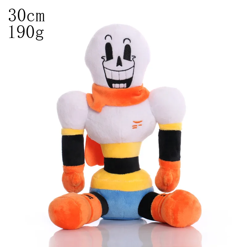Juguetes de peluche Undertale de 20-30cm, muñeco de peluche Undertale Sans, papiro, Ootopus, música, Alphys Frisk, juguetes de peluche para niños, regalos