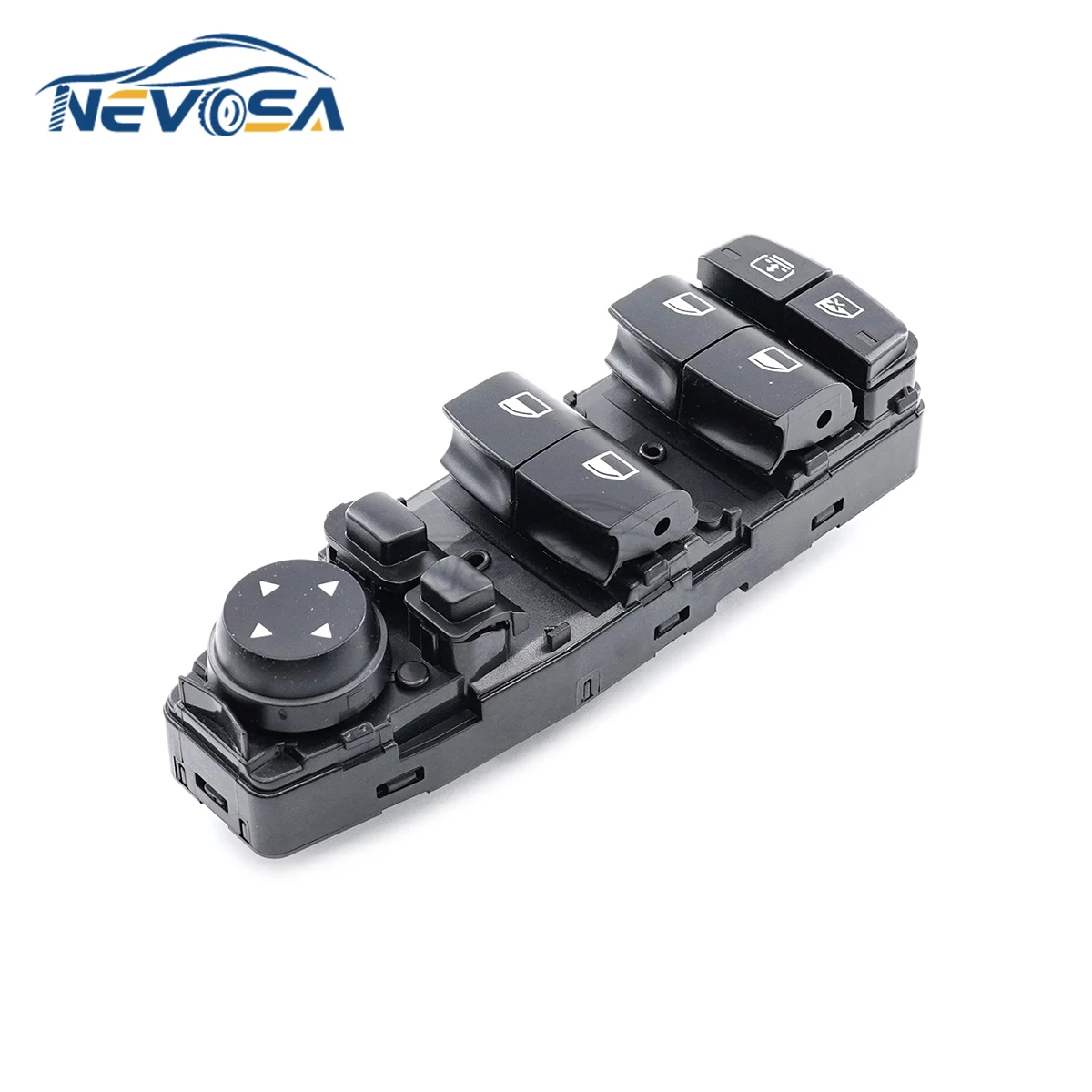 NEVOSA -Interruptor de elevador de ventana lateral del conductor, botón de Control maestro para BMW serie 5, 6, F06, F07, F10, F11, X3, F25, 61319241956, 61319241955