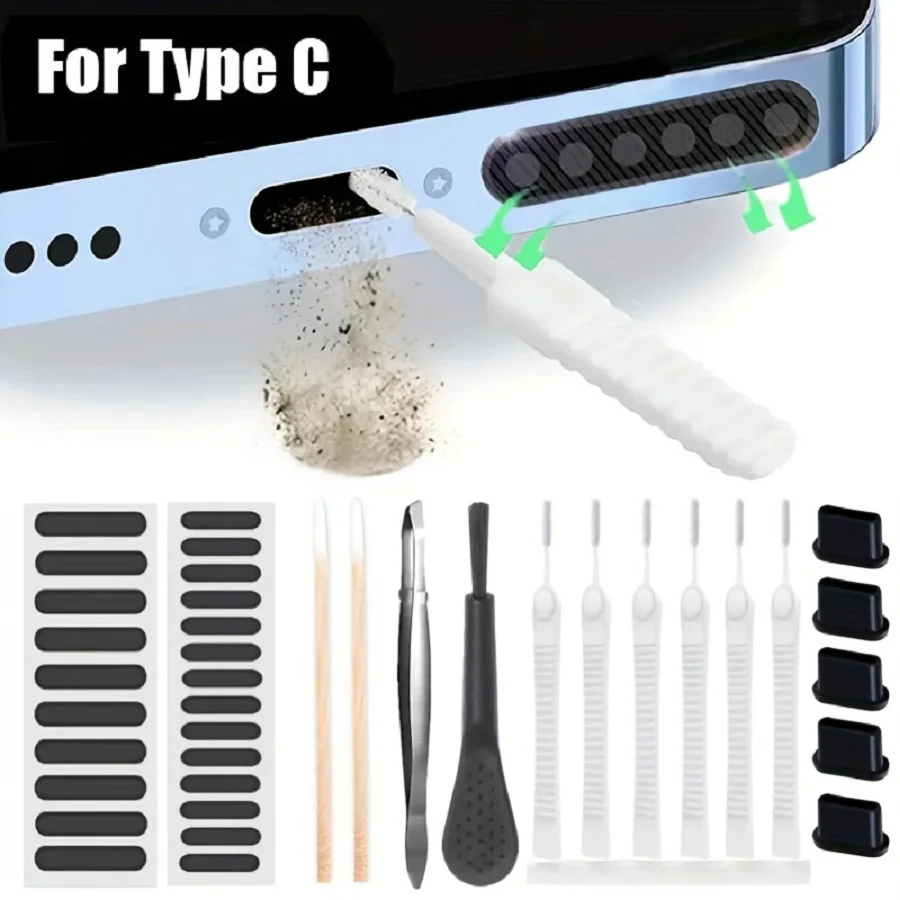 Kit de 66 Piezas para Limpieza de Altavoces de Teléfono, Herramienta Universal para Eliminar el Polvo de Celulares iPhone, Samsung, Xiaomi y Otros