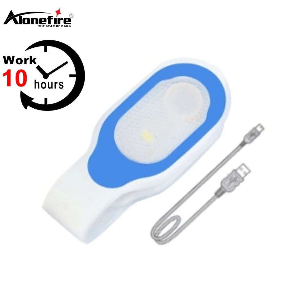 Carga USB seguridad silicona suave correr trabajo al aire libre niño lámpara correa senderismo perro Camping médico enfermera comprobar luz blanca cálida