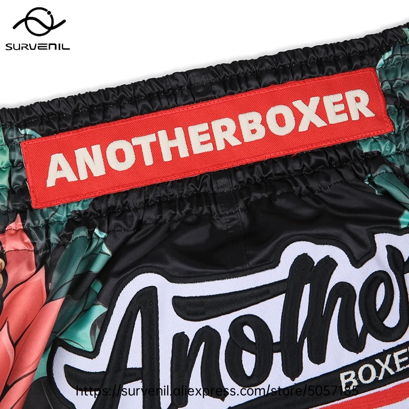 Pantalones cortos Muay Thai para hombres y mujeres, pantalones cortos de entrenamiento de lucha MMA transpirables, equipo deportivo de combate de secado rápido, pantalones cortos de boxeo sublimados con calavera