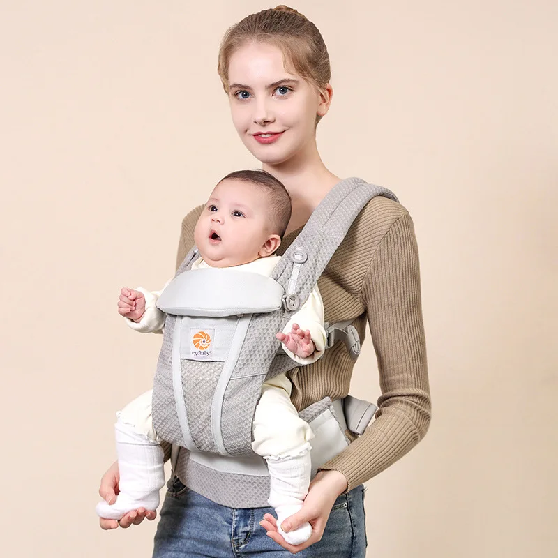 Portabebés Egobaby brisa con caja e instalación, portabebés, mochila, portabebés, portabebés para niños pequeños, tirantes envolventes 360