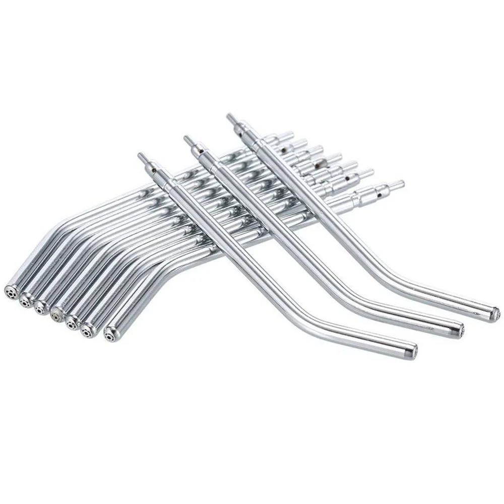 Boquillas dentales de acero inoxidable, puntas de jeringa de 3 vías, pulverizador de agua y aire, Triple jeringa, piezas de repuesto para silla de odontología, 10 piezas