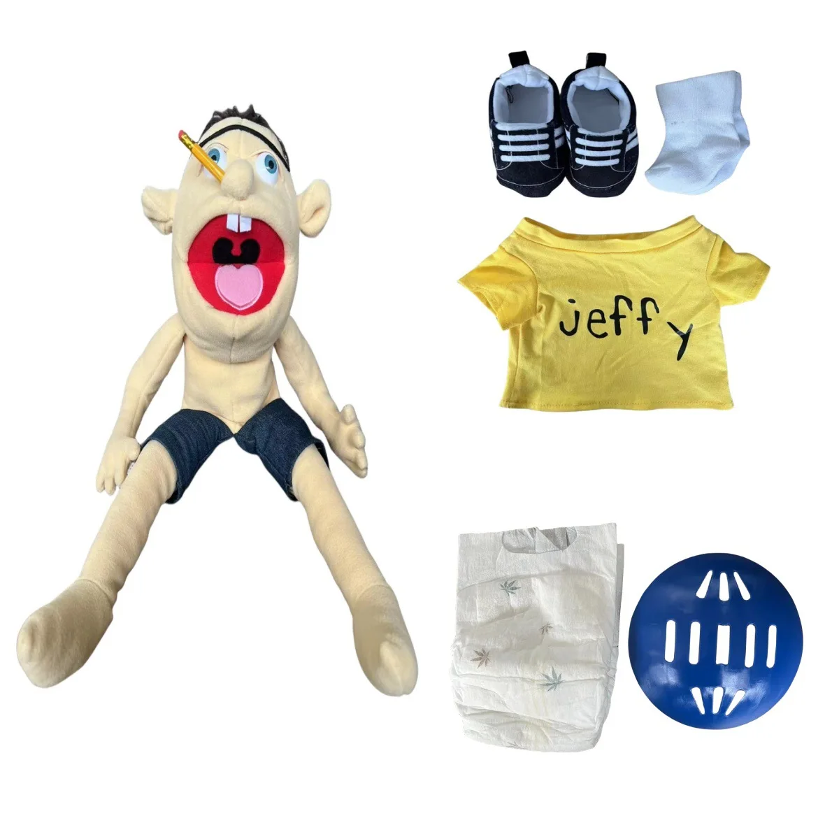 Marioneta de mano grande de 60cm para niño, muñeco suave para niños, accesorios de fiesta, muñeco de Navidad, juguetes de peluche, marioneta, regalo para niños, 2024