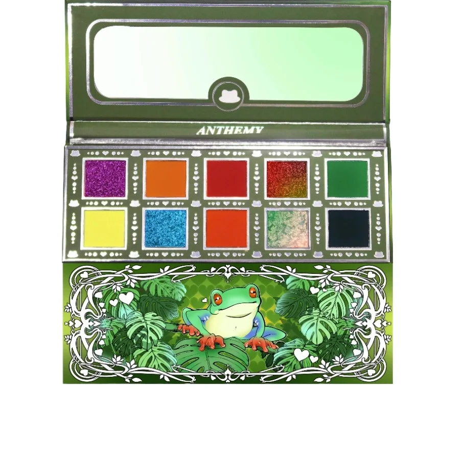 Maquillaje Paleta de sombras de ojos de 10 colores Paleta de sombras de ojos naturales de alto pigmento, resistente al agua de larga duración vegana y sin crueldad