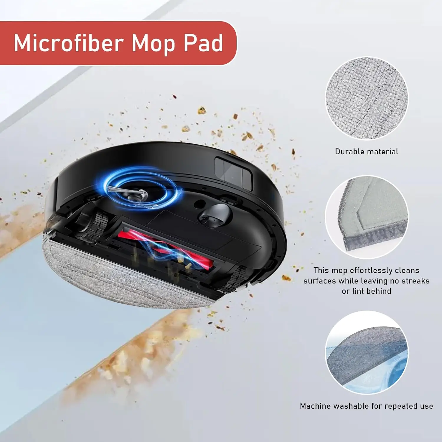Para Roborock Q10 S5 /Q10 S5 + /Q10V /Q10V + /Q10 VF /Q10 VF + piezas de repuesto cepillo lateral principal bolsa de polvo filtro Hepa paño aspirador